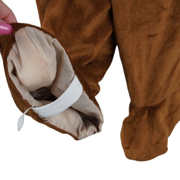 Monkey Plush Costume Toddler Outfit 12-24 Months With Banana Accessory Brown Fle - Picture 4 of 6